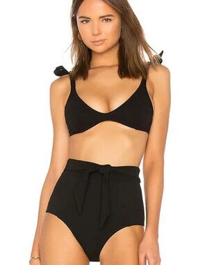 SUBOO High Waist Bikini Botton in black size US 2